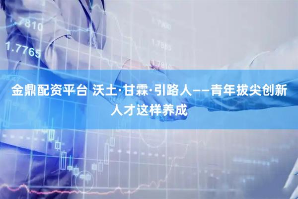 金鼎配资平台 沃土·甘霖·引路人——青年拔尖创新人才这样养成